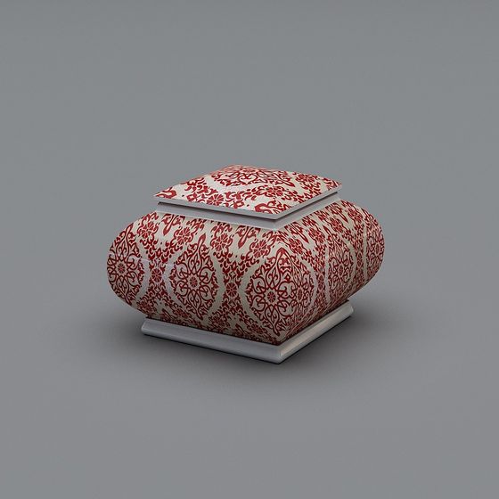 Eastern Elegance Low-Poly 3D Model