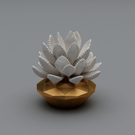 Desert Oasis Low Poly 3D model