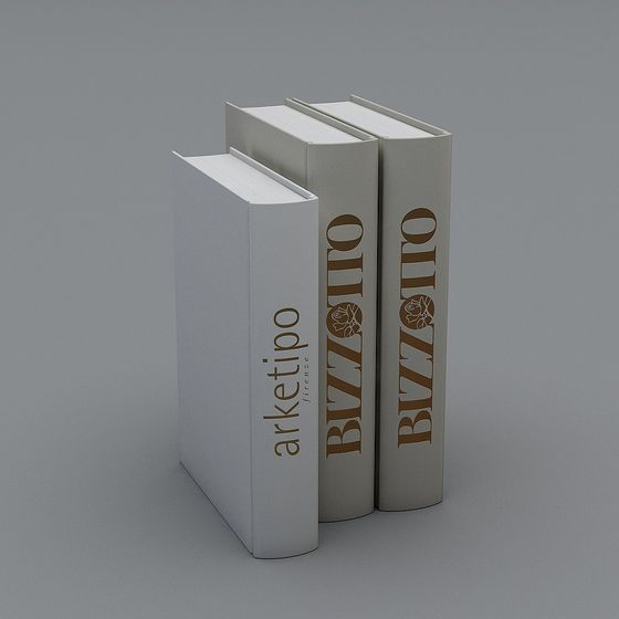 Elegant Low-Poly Bookshelf 3D model