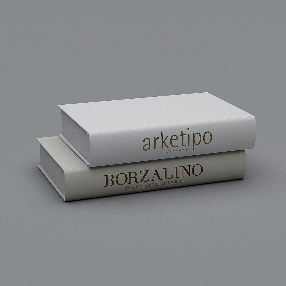 Elegant Low-Poly Italian Luxury Book 3D model