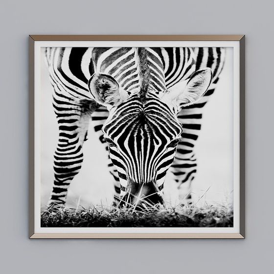 Stunning Zebra 3D Model for Various Uses
