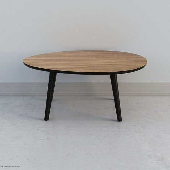 Stylish Low-Polygon Round Table 3D model