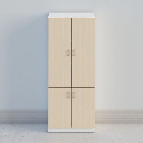Elegant Low-Poly Storage Cabinet 3D model