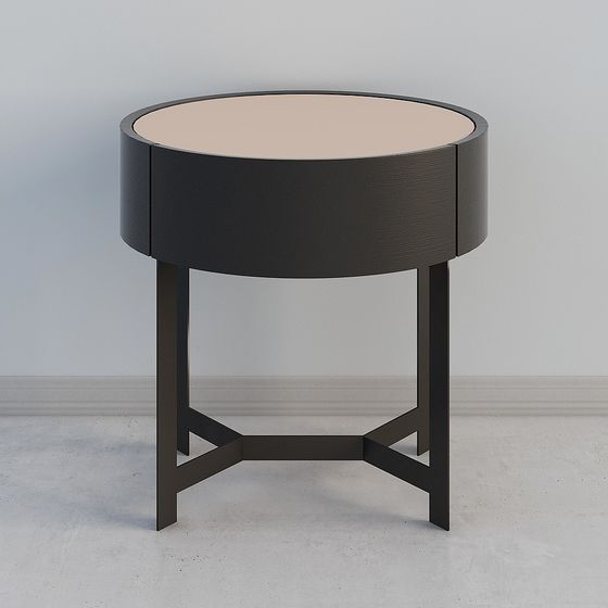 Polygon Table 3d Modern Low-Polygon Round Table 3D model
