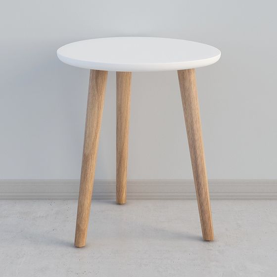 Nordic Small Round Table 3D model