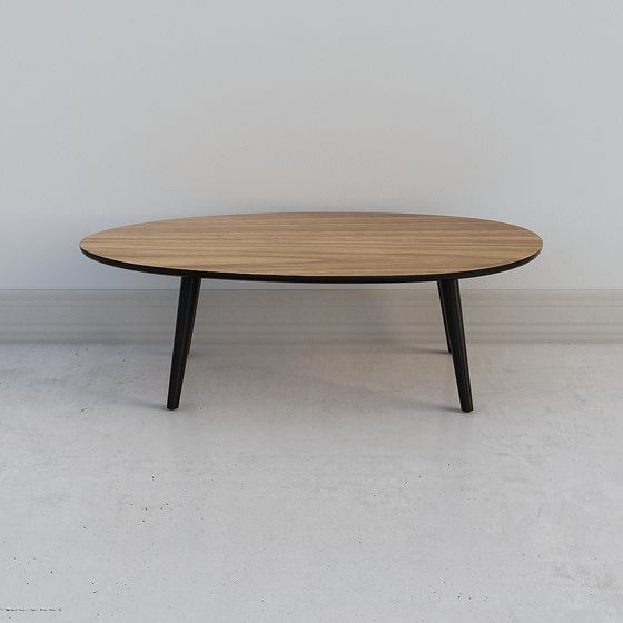 ウォールナット色のコーヒーテーブル