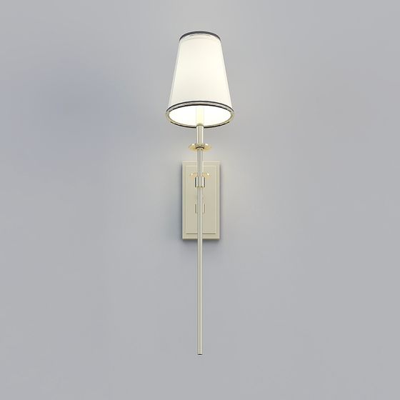 Chic Low-Polygon Wall Lamp 3D model for Modern Interiors