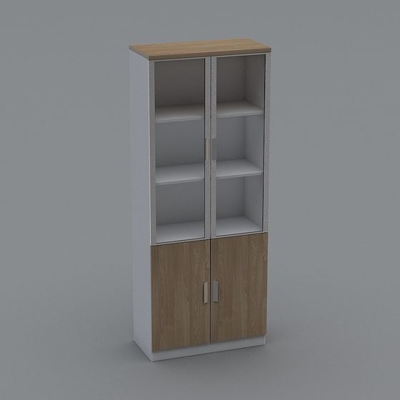 Elegant Modern Bookshelf 3D model for Stylish Interiors