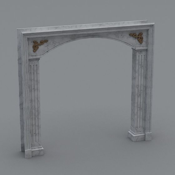 Exquisite Marble Arch 3D model for Creative Projects