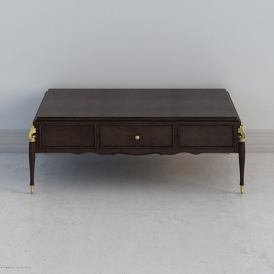 Vintage Style Coffee Table 3D model