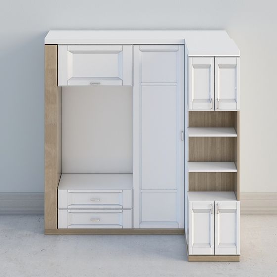 Urban Alley Storage Cabinet 3D model for Modern Designs