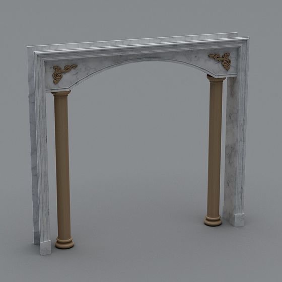 Sophisticated Marble Arch 3D model for Creative Projects