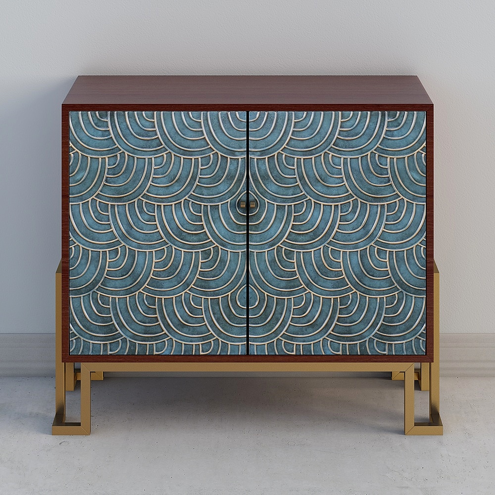 Cabinet de Entrada Neoclásico de Arte Ufgen UvanAccent en la Puerta, Gabinete de Almacenamiento de Entrada, Gabinete de Decoración de Sala de Estar, Gabinete de Vestíbulo