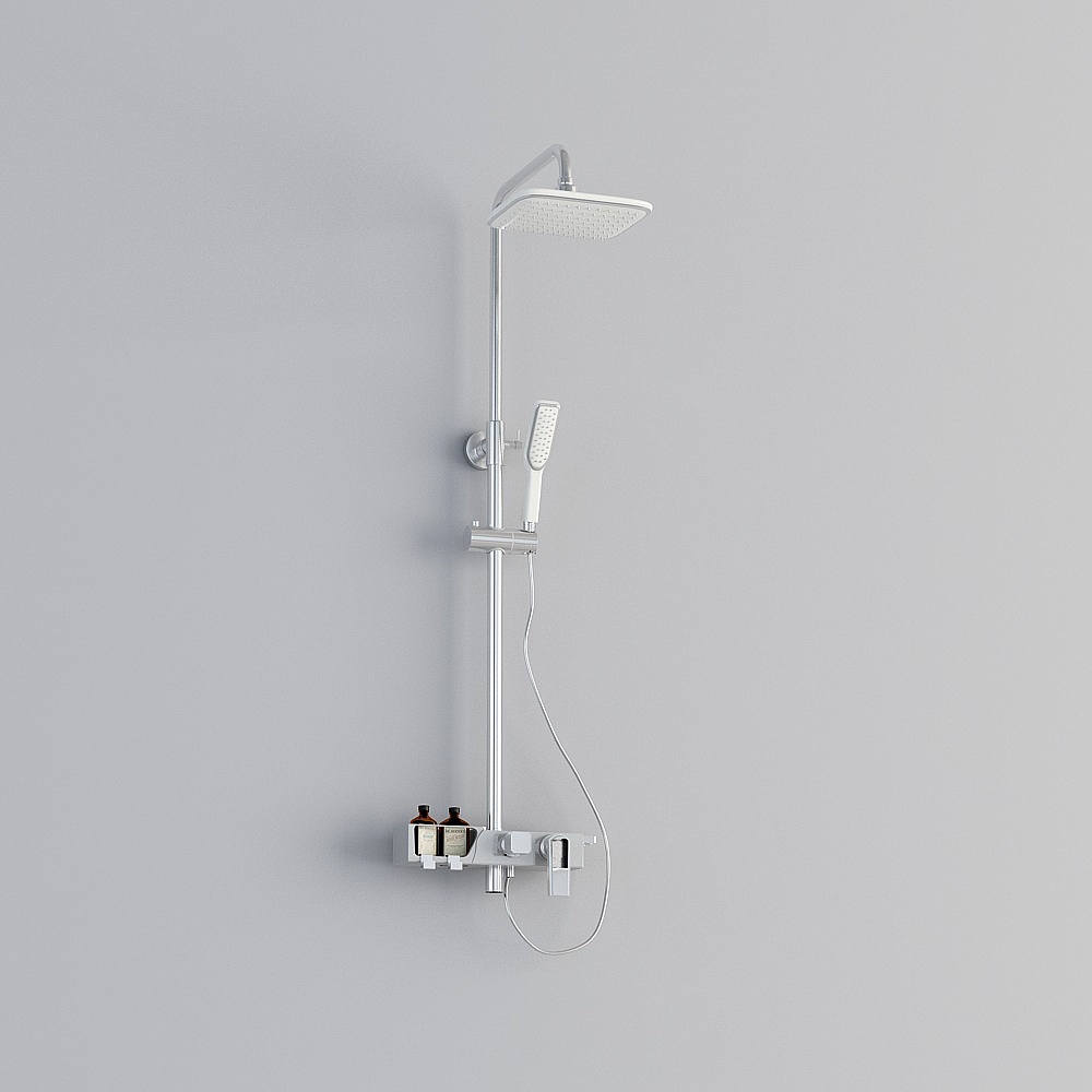 Minimalist Shower System 3D model