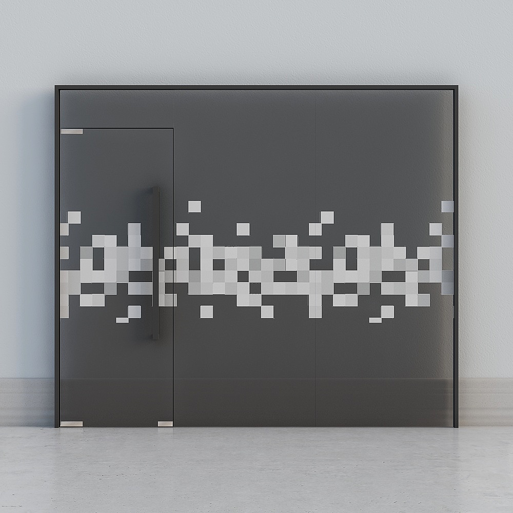 Porte coulissante en verre