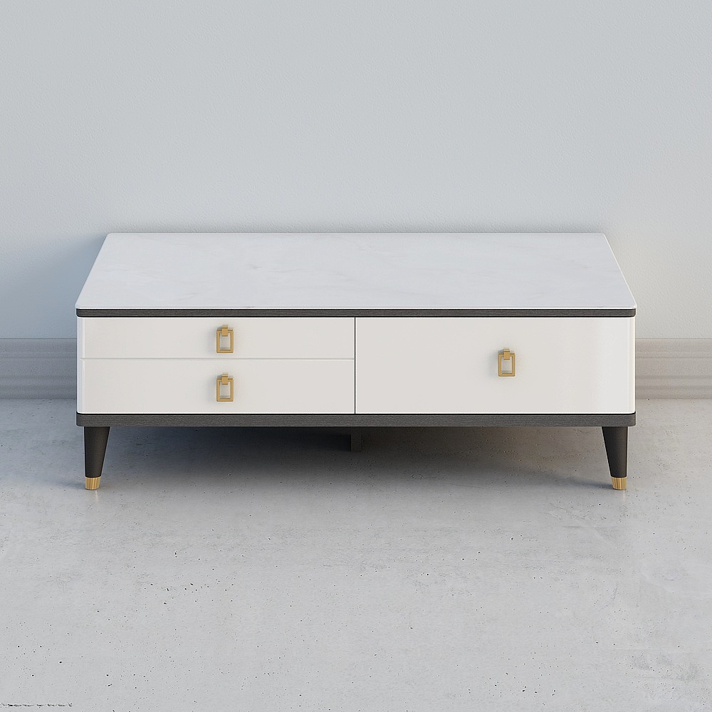 Lusso Leggero in Bianco e Nero - Tavolino