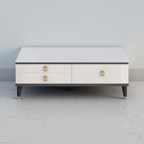 Lusso Leggero in Bianco e Nero - Tavolino