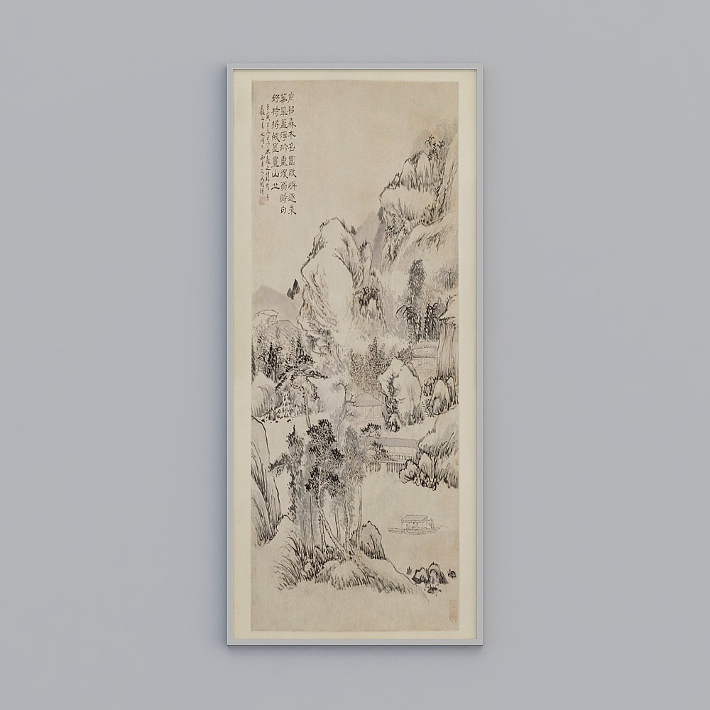 Landscape hanging painting