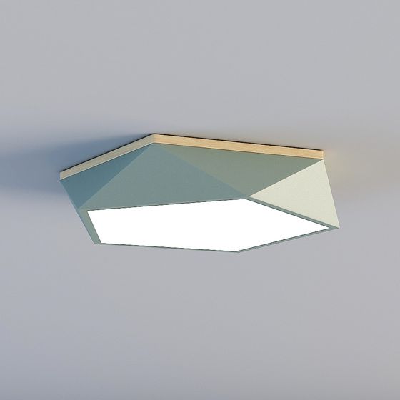 Modern Geometric Ceiling Light 3D model