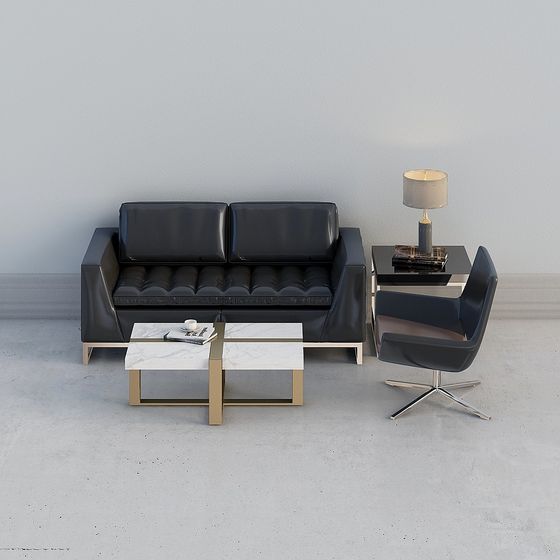 Urban Living Room Set 3D model