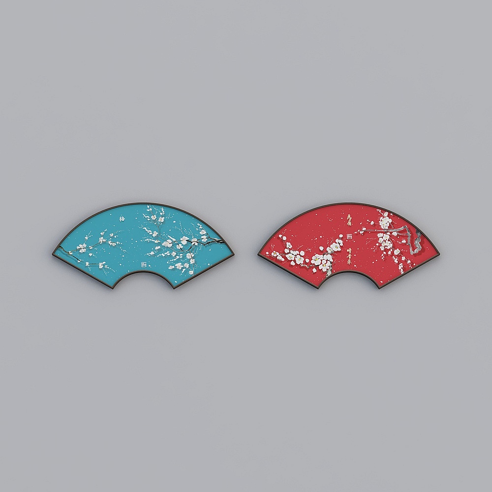 Baxter buona nuova pittura cinese a doppia ventola telaio in noc