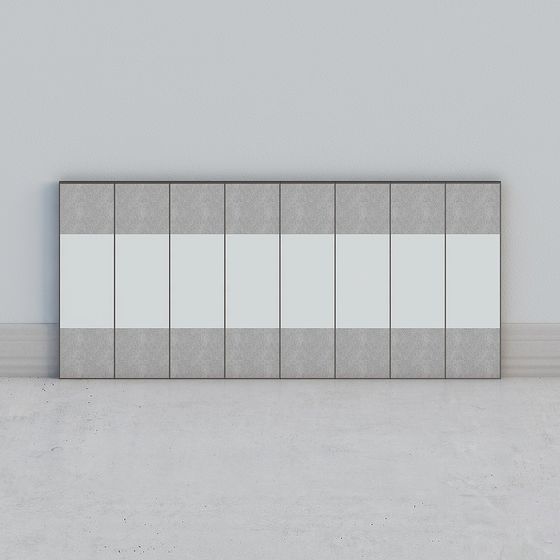 Concrete Partition Screen 3D model