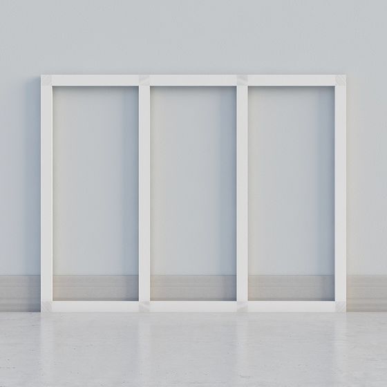 Minimalist Glass Partition 3D model