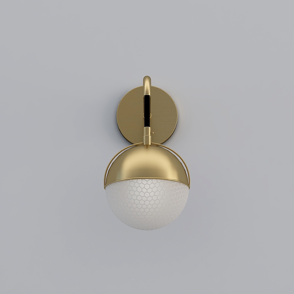 Lámpara de pared de cobre completo