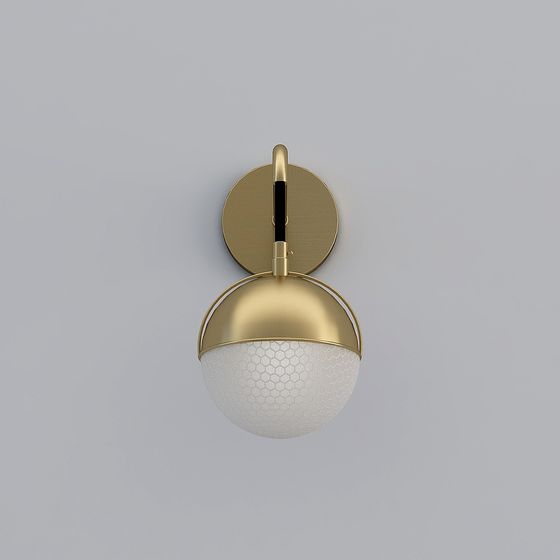 Lámpara de pared de cobre completo