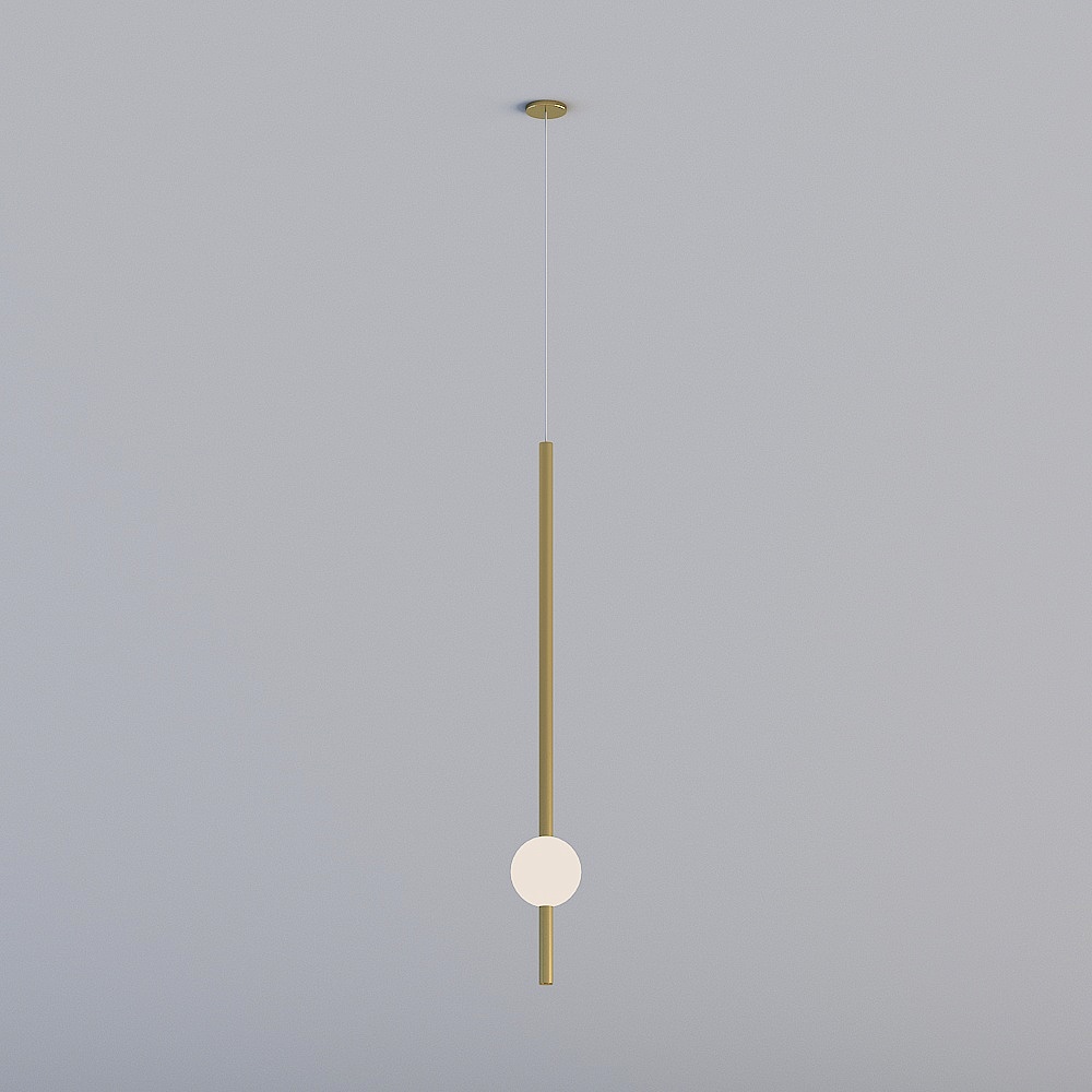 Elegant Low-Polygon Chandelier 3D model