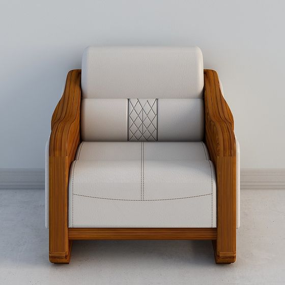 Luxe Armchair Modern 3D model