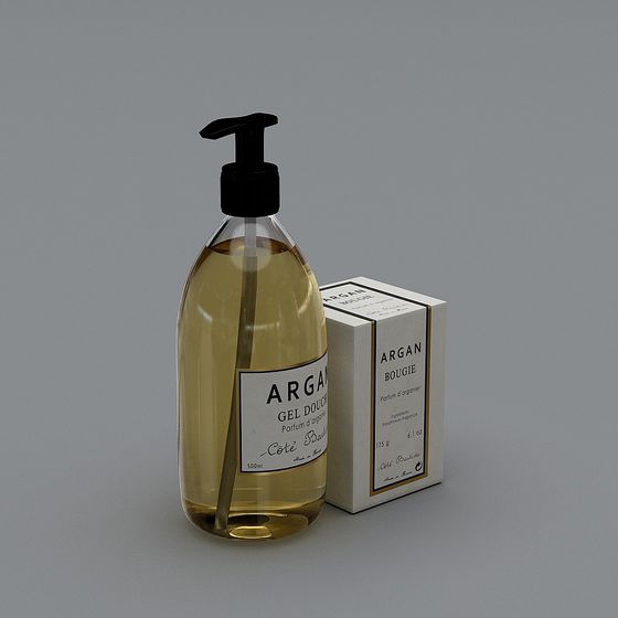 Elegant Argan Shower Gel 3D model