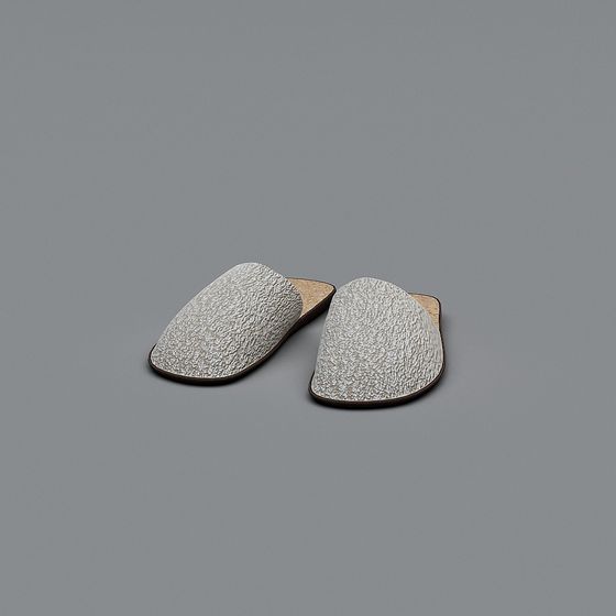 Elegant Minimalist Slippers 3D model