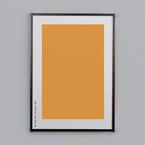 Etruscan Red Frame 3D model for Creative Designs