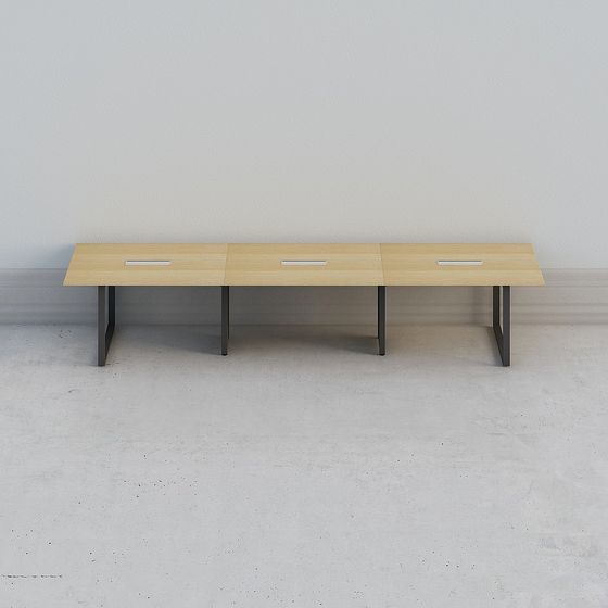 Urban Bench 3D model in Modern Minimalist Style