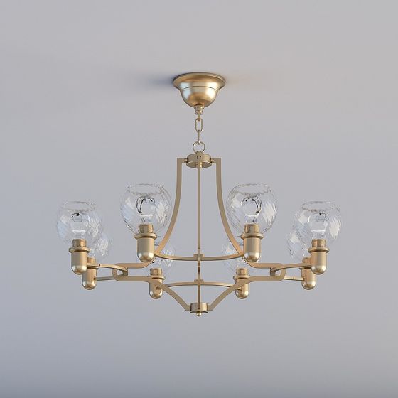 Stylish Pendant Light 3D Model for Contemporary Spaces