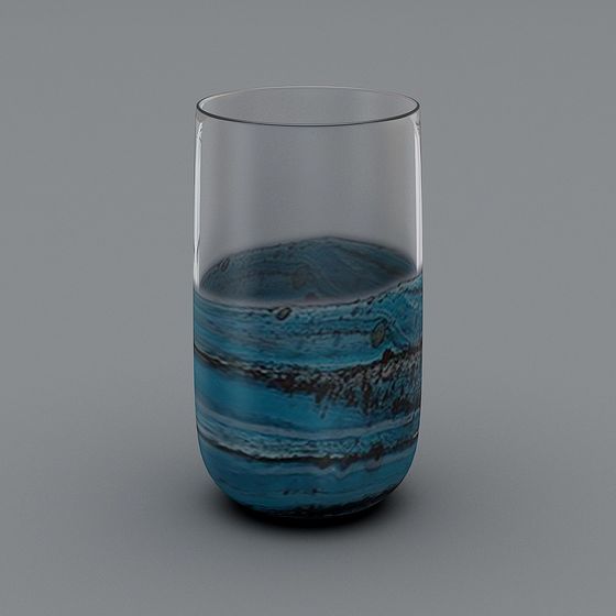 Deep Sea Glass Cup 3D model for Creative Projects