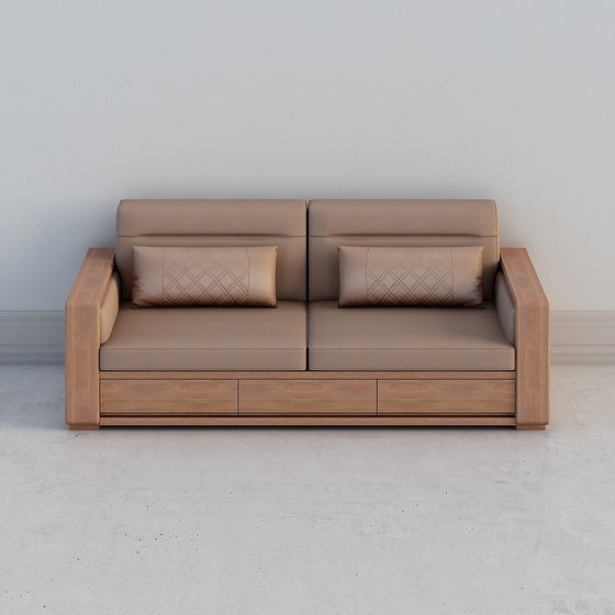 Urban Comfort Sofa 3D Model