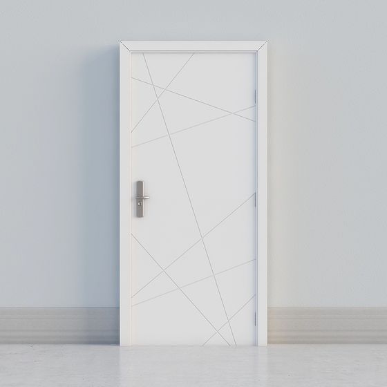 Modern Minimalist Geometric Door 3D model