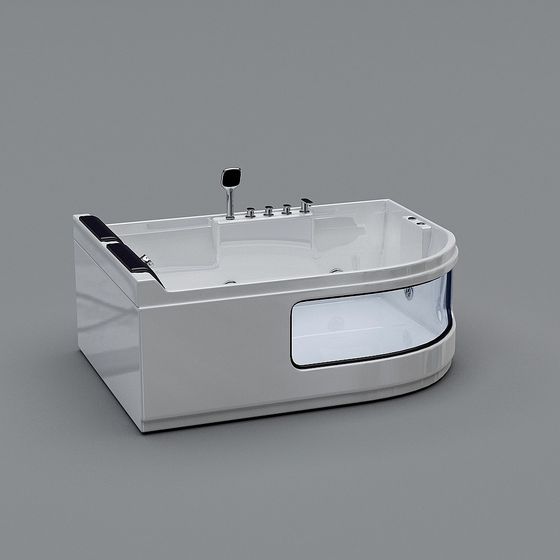 Elegant Modern Bathtub 3D model