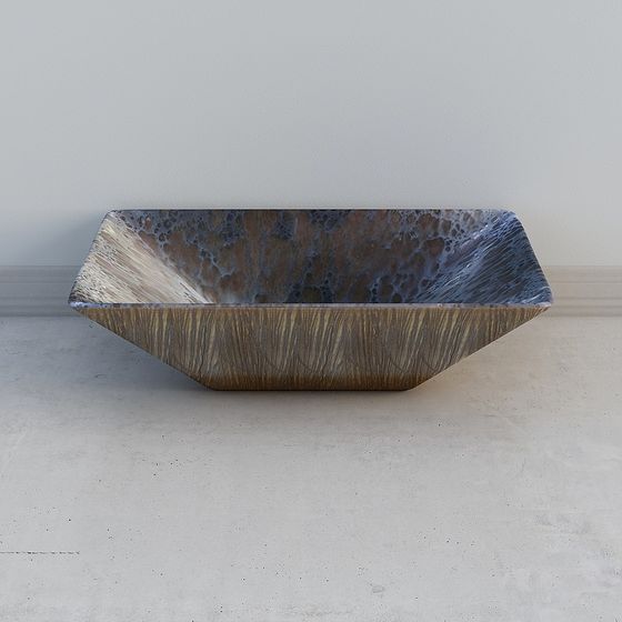 Rock Sink 3D model with Unique Design