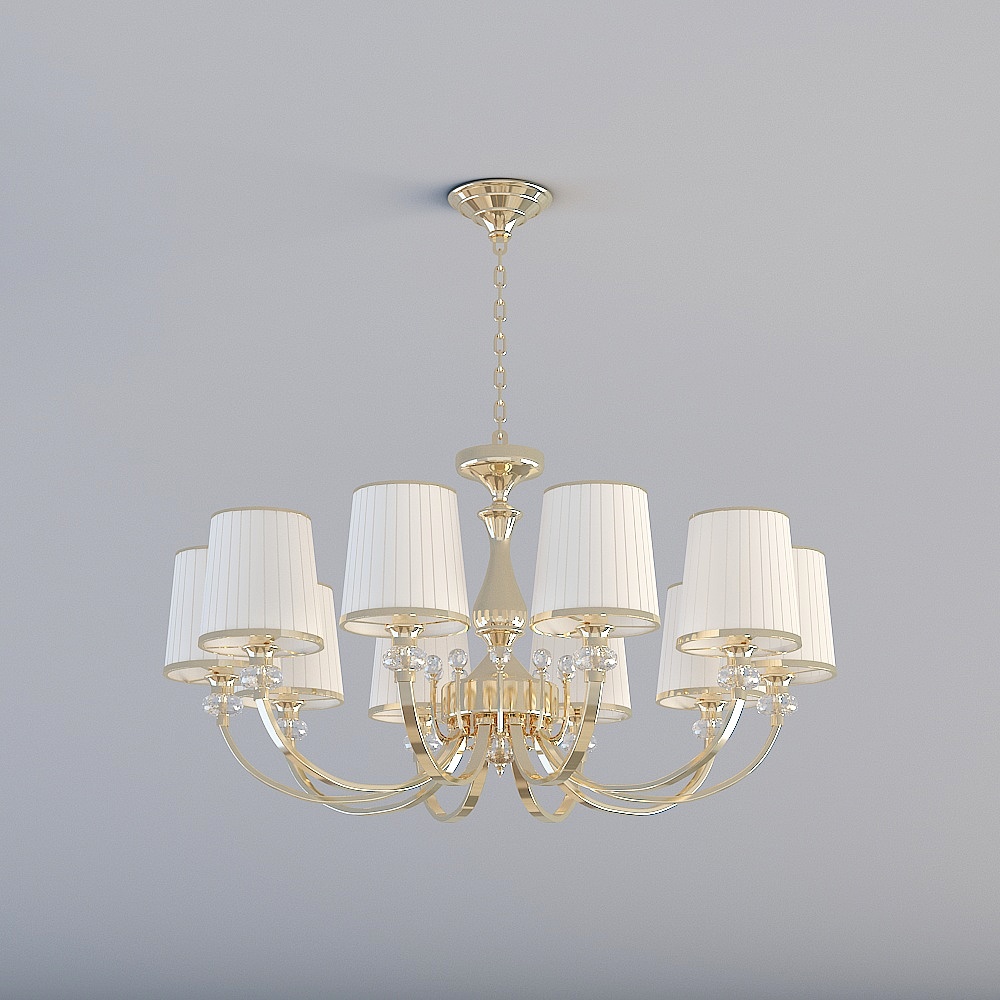 Toutes les lumières 3D sont LX-Modern Light Invité Restaurant Chambre Étude Lustre-2703-10 (Effet éteint)