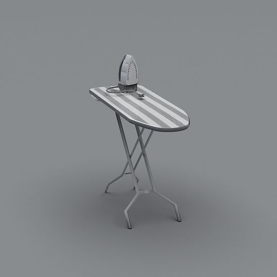 Realistic Portable Ironing Board 3D model