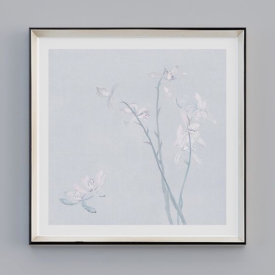 Elegant Orchid Low-Poly 3D model