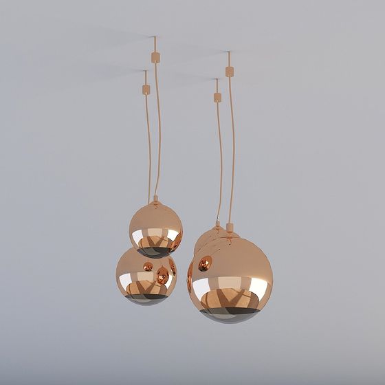 Stunning Low-Poly Pendant Light 3D model