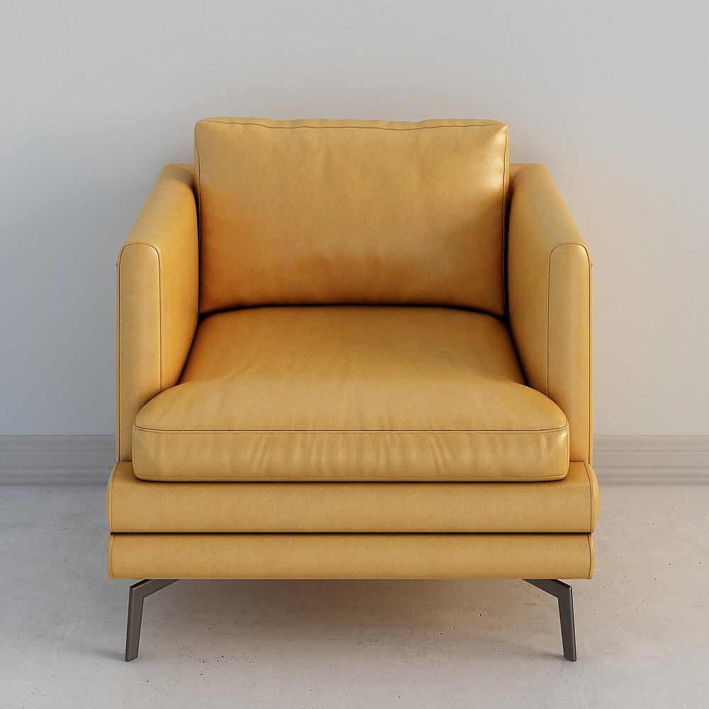 Warm Sofa 3D model - Modern Minimalist Design