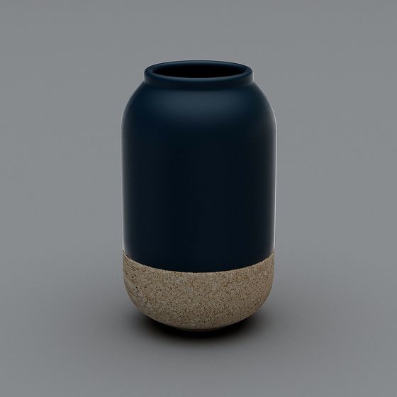 Elegant Low-Poly Vase 3D model