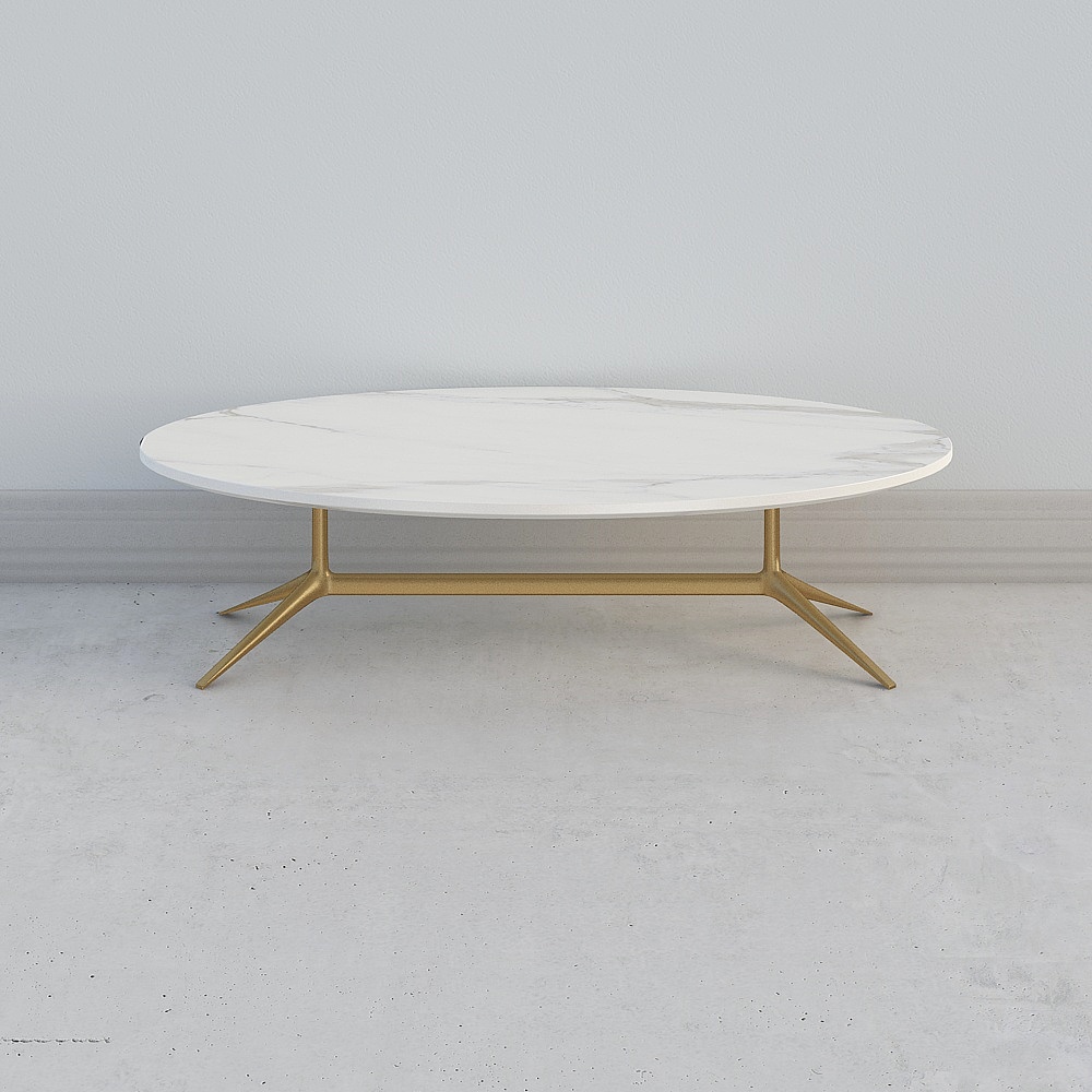 Marble Round Table 3D model
