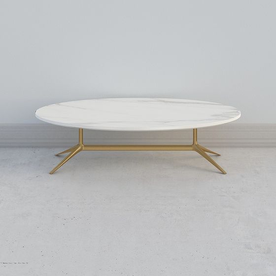 Marble Round Table 3D model