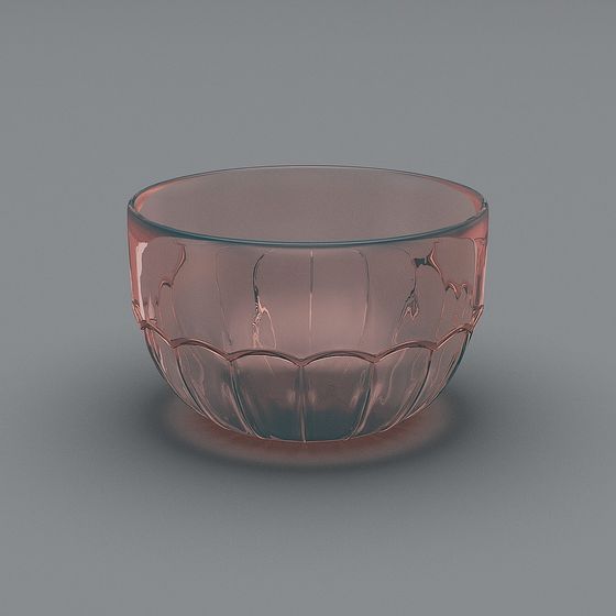 Stylish Lace Glass Bowl 3D model for Modern Interiors
